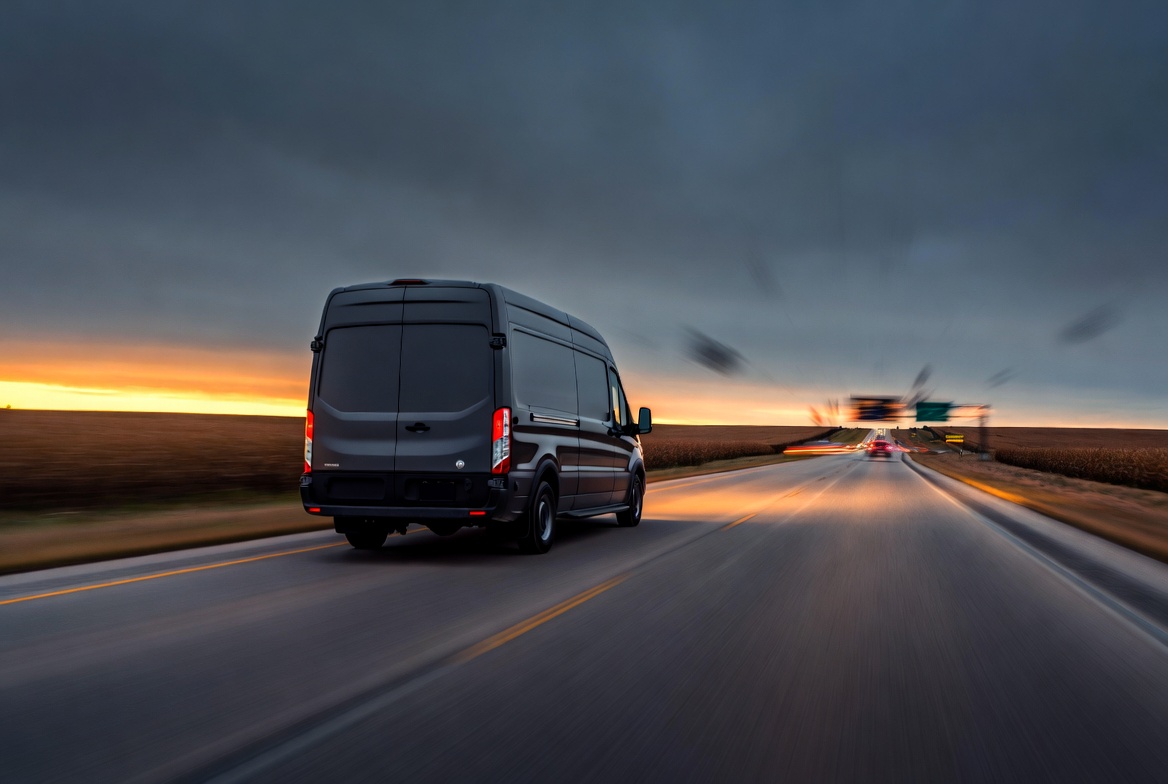P3xpress freight truck loading cargo at a regional distribution center